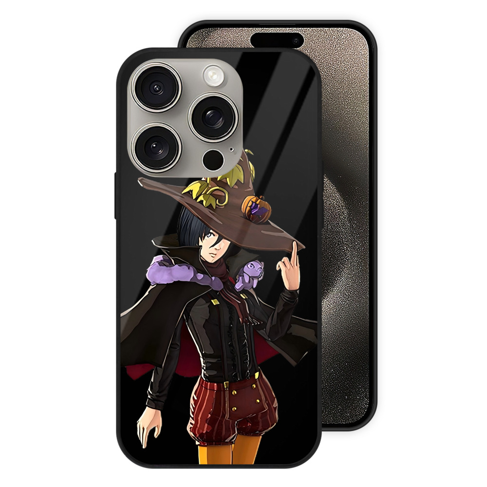 （画像用） 進撃の巨人 ミカサ·アッカーマン Attack on Titan Mikasa Ackerman 【iPhone15Pro対応】スマホケース 耐衝撃＆黄変防止 背面ガラス