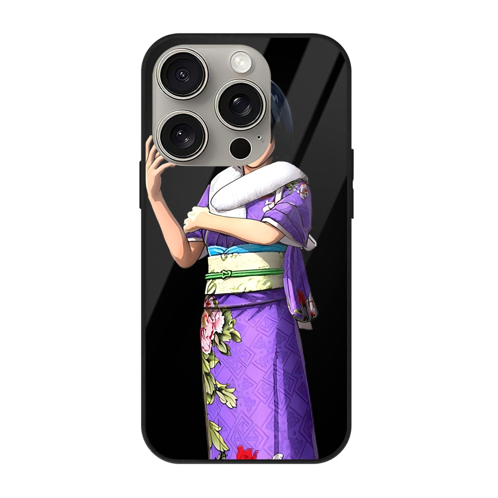 （画像用） 進撃の巨人 ミカサ·アッカーマン Attack on Titan Mikasa Ackerman 【iPhone15Pro対応】スマホケース 耐衝撃＆黄変防止 背面ガラス