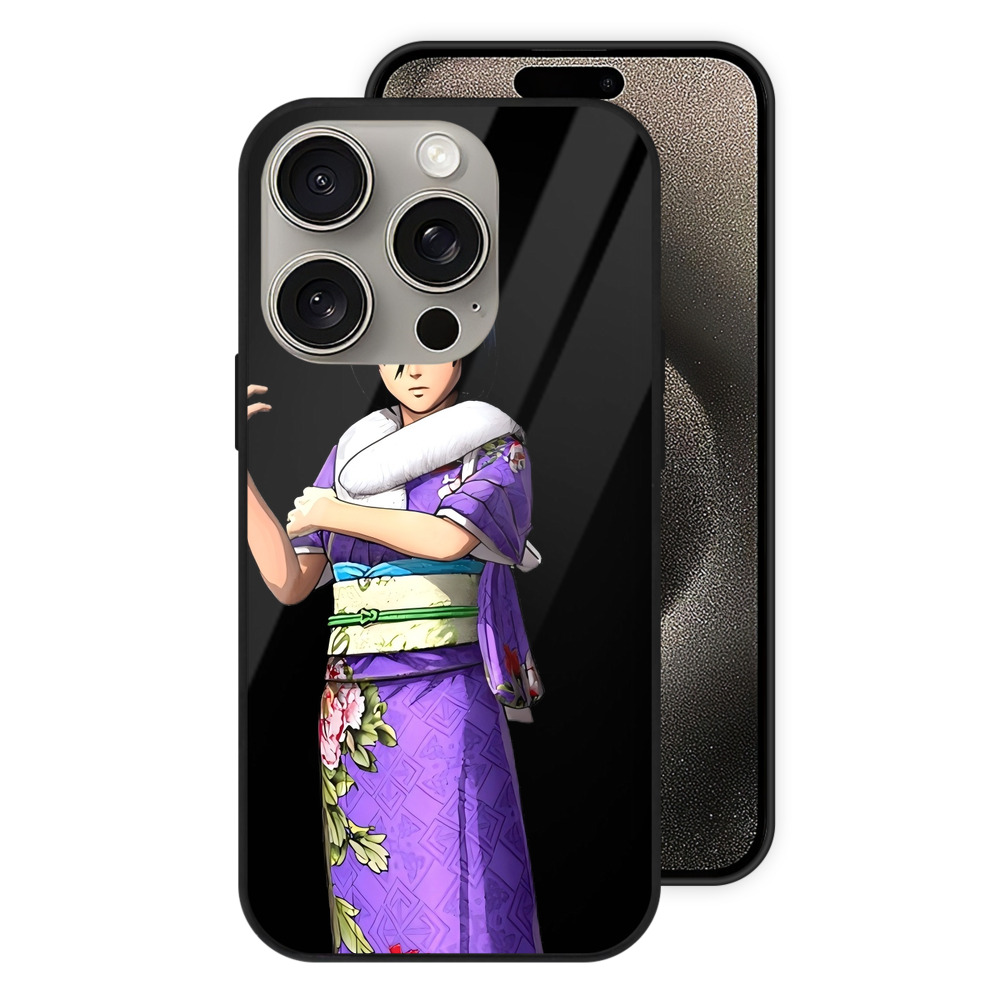 （画像用） 進撃の巨人 ミカサ·アッカーマン Attack on Titan Mikasa Ackerman 【iPhone15Pro対応】スマホケース 耐衝撃＆黄変防止 背面ガラス