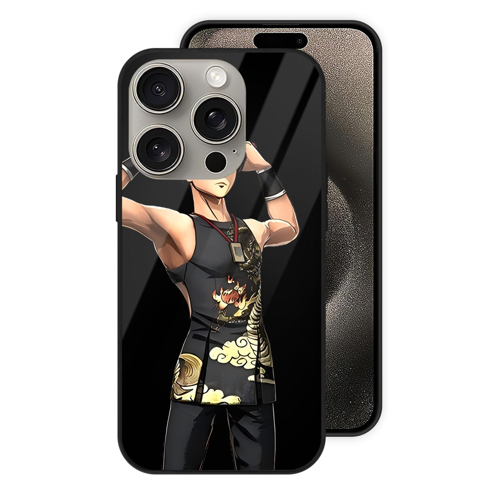 （画像用） 進撃の巨人 リヴァイ·アッカーマン Attack on Titan Levi Ackerman 【iPhone15Pro対応】スマホケース 耐衝撃＆黄変防止 背面ガラス