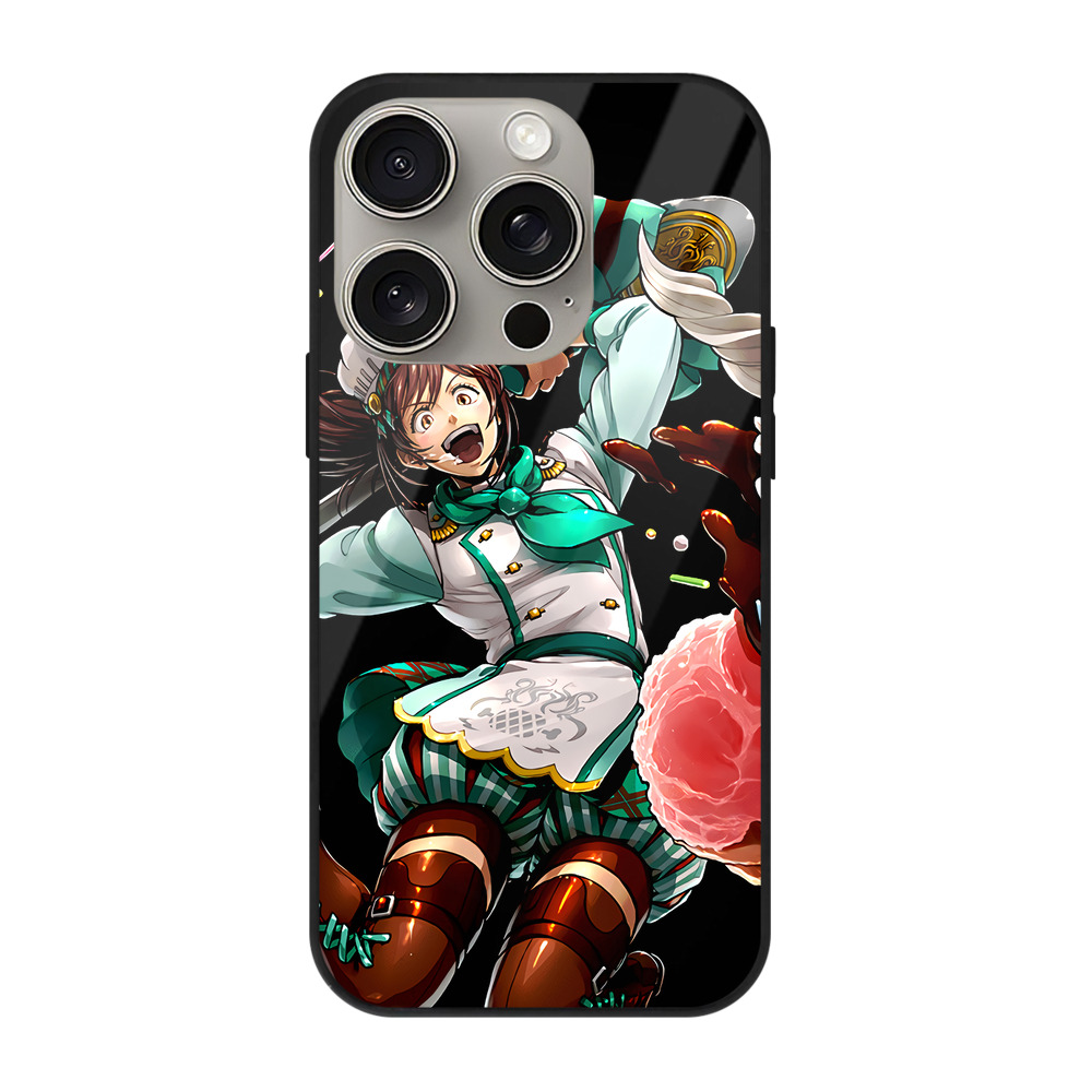 （画像用） 進撃の巨人 サシャ·ブラウス Attack on Titan Sasha Blaus 【iPhone15Pro対応】スマホケース 耐衝撃＆黄変防止 背面ガラス