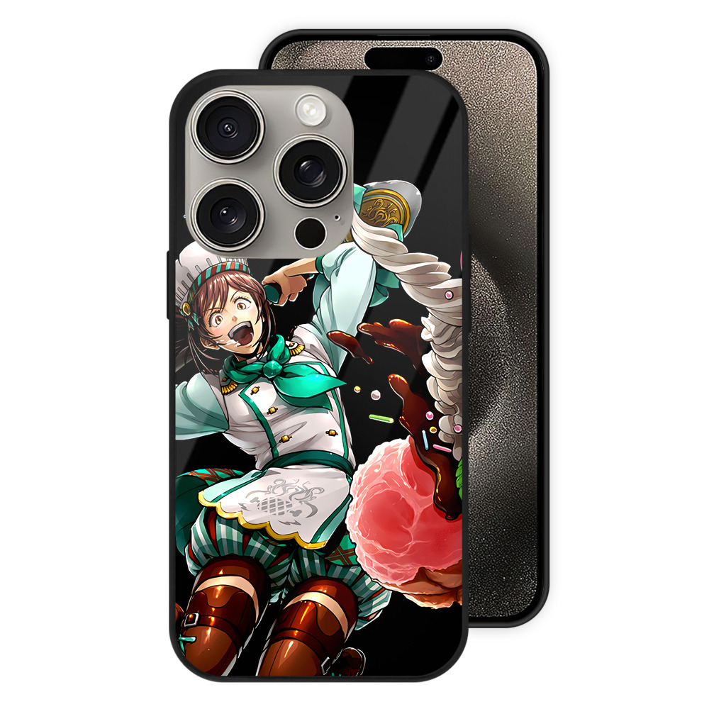 （画像用） 進撃の巨人 サシャ·ブラウス Attack on Titan Sasha Blaus 【iPhone15Pro対応】スマホケース 耐衝撃＆黄変防止 背面ガラス