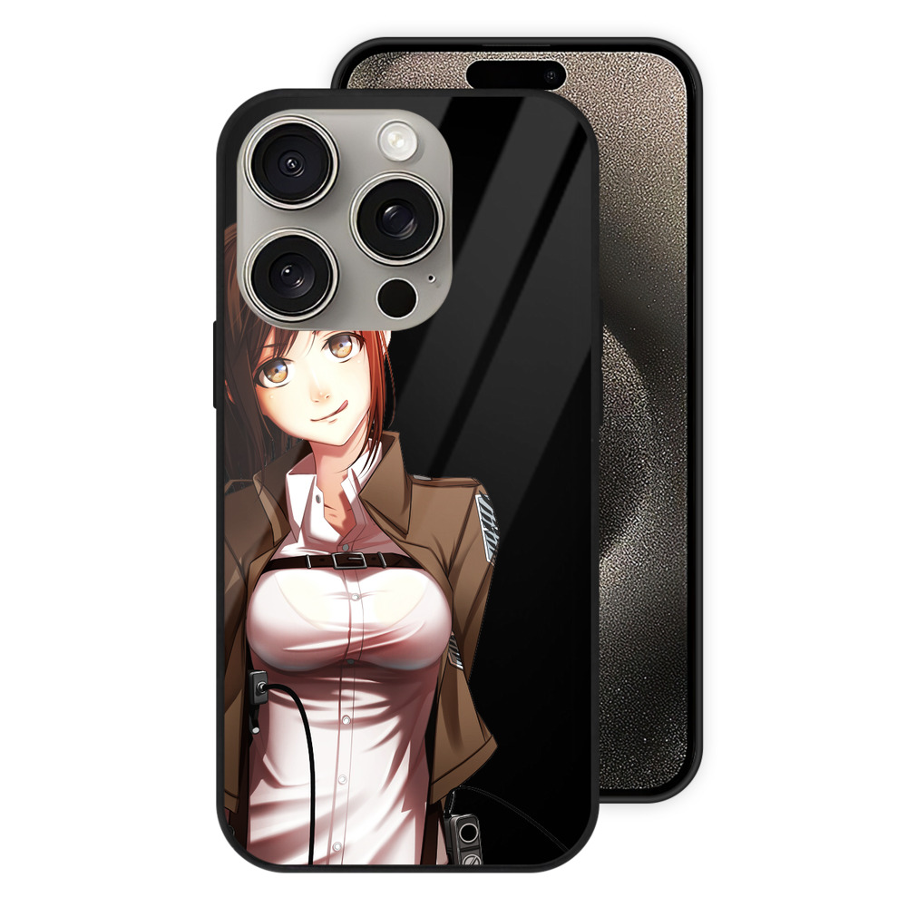 （画像用） 進撃の巨人 サシャ·ブラウス Attack on Titan Sasha Blaus 【iPhone15Pro対応】スマホケース 耐衝撃＆黄変防止 背面ガラス