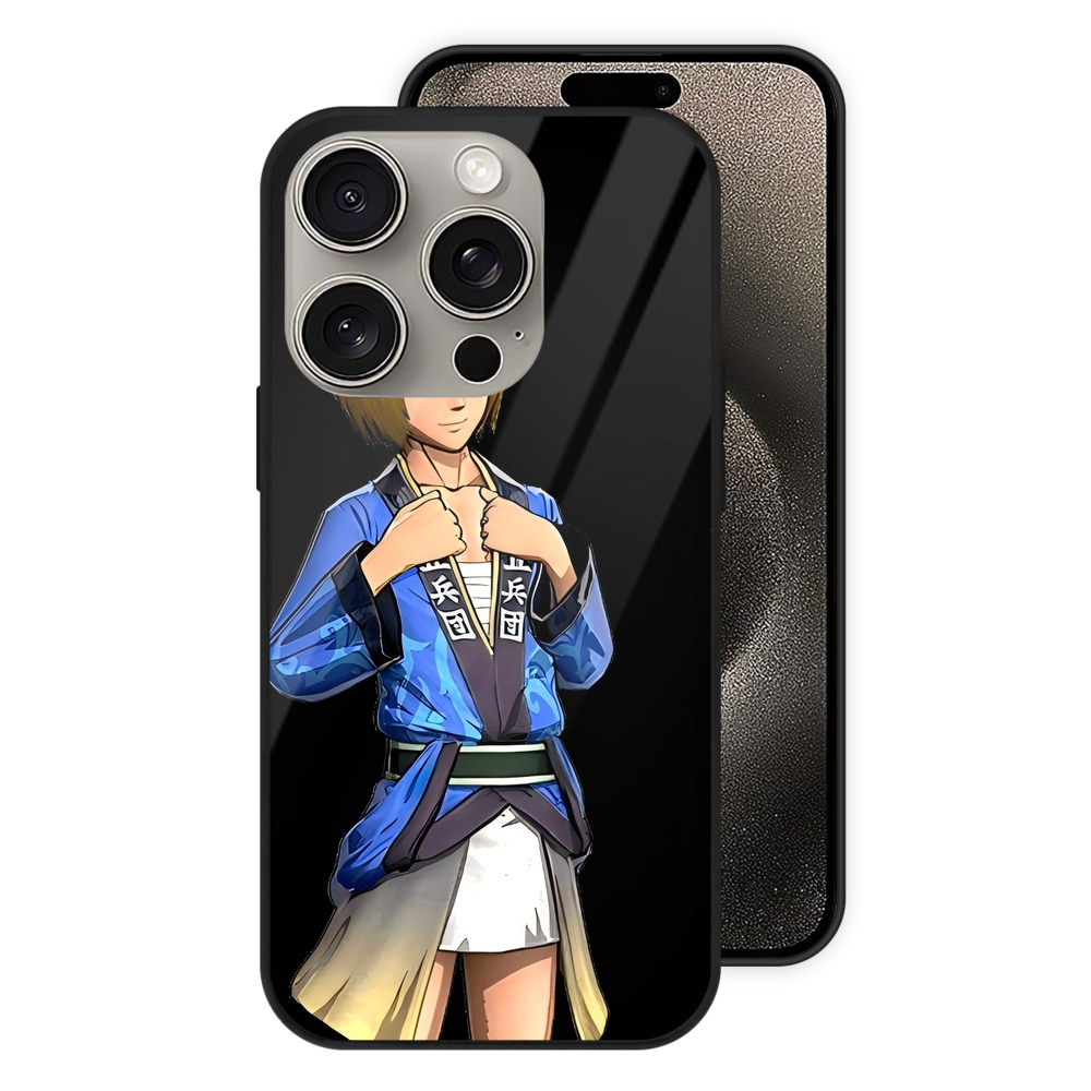 （画像用） 進撃の巨人 アルミン·アルレルト Attack on Titan Armin Arlert 【iPhone15Pro対応】スマホケース 耐衝撃＆黄変防止 背面ガラス