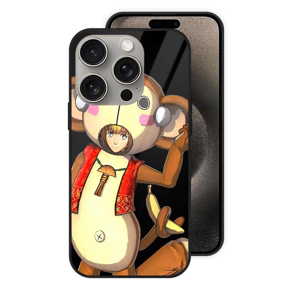 （画像用） 進撃の巨人 アルミン·アルレルト Attack on Titan Armin Arlert 【iPhone15Pro対応】スマホケース 耐衝撃＆黄変防止 背面ガラス