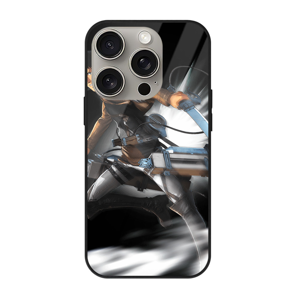 （画像用） 進撃の巨人 ベルトルト・フーバー Attack on Titan Bertholdt Hoover 【iPhone15Pro対応】スマホケース 耐衝撃＆黄変防止 背面ガラス