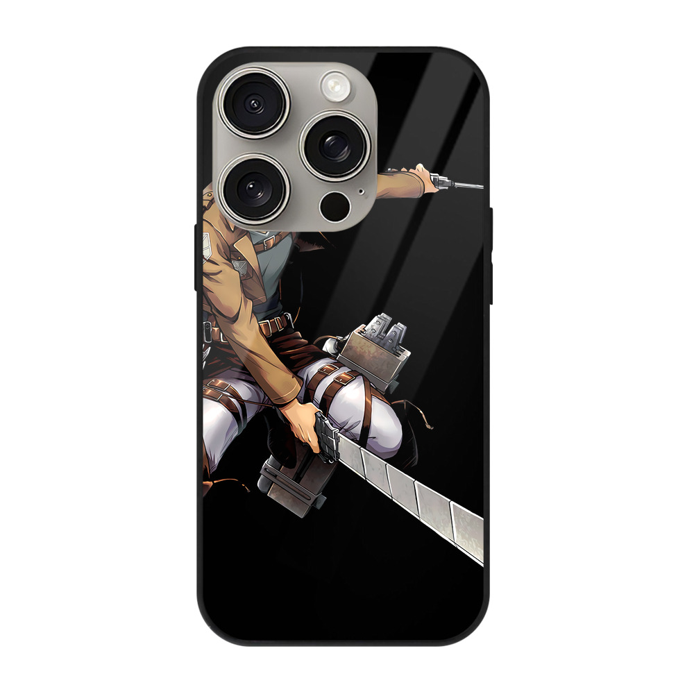 （画像用） 進撃の巨人 ベルトルト・フーバー Attack on Titan Bertholdt Hoover 【iPhone15Pro対応】スマホケース 耐衝撃＆黄変防止 背面ガラス