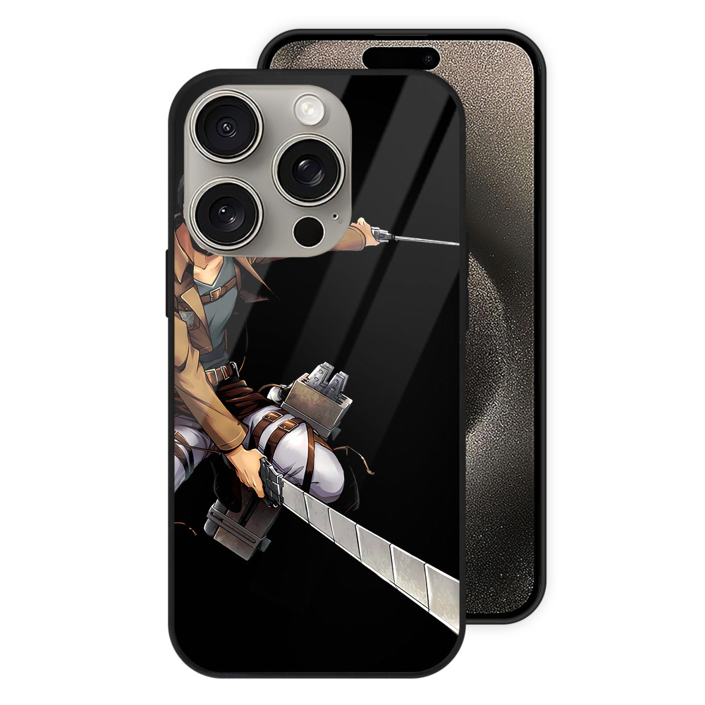 （画像用） 進撃の巨人 ベルトルト・フーバー Attack on Titan Bertholdt Hoover 【iPhone15Pro対応】スマホケース 耐衝撃＆黄変防止 背面ガラス