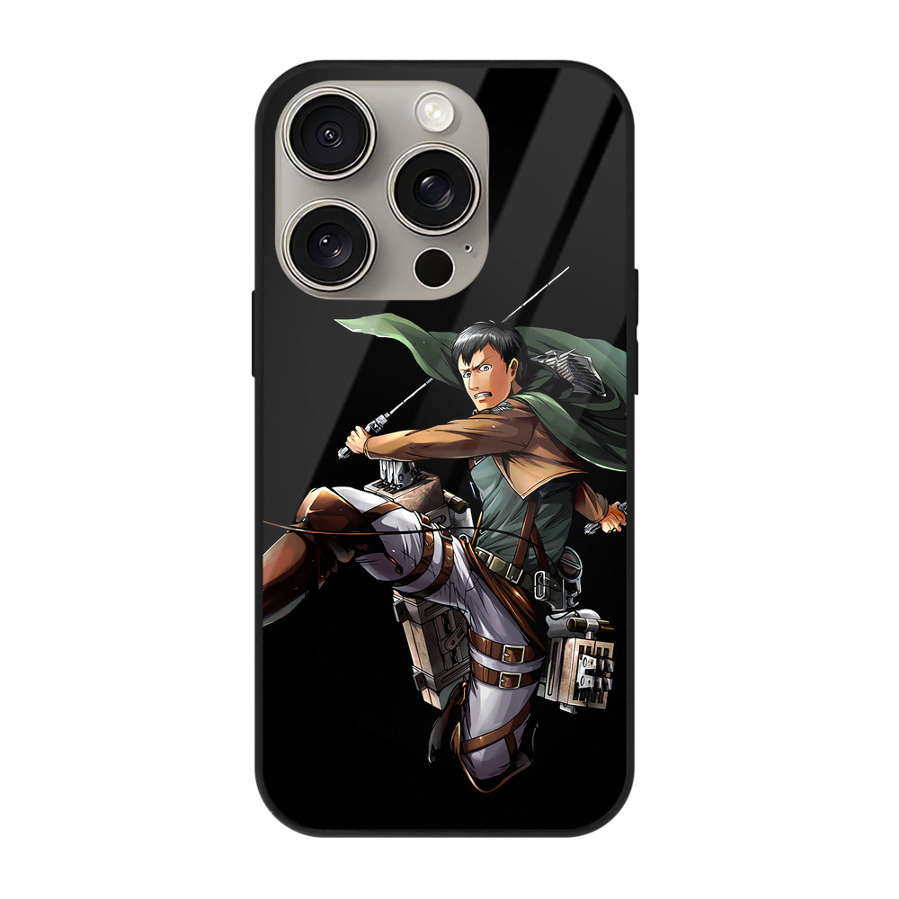 （画像用） 進撃の巨人 ベルトルト・フーバー Attack on Titan Bertholdt Hoover 【iPhone15Pro対応】スマホケース 耐衝撃＆黄変防止 背面ガラス