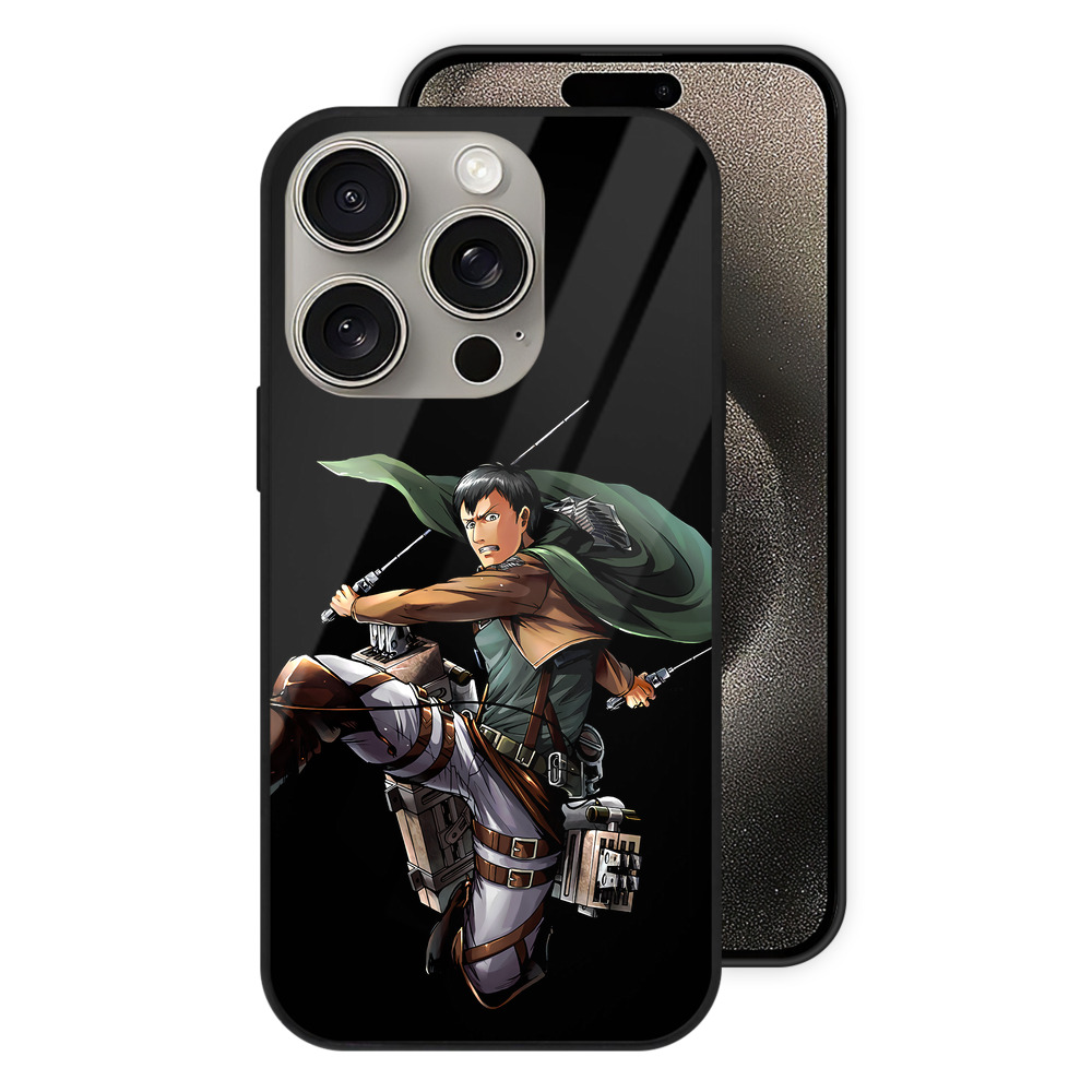 （画像用） 進撃の巨人 ベルトルト・フーバー Attack on Titan Bertholdt Hoover 【iPhone15Pro対応】スマホケース 耐衝撃＆黄変防止 背面ガラス