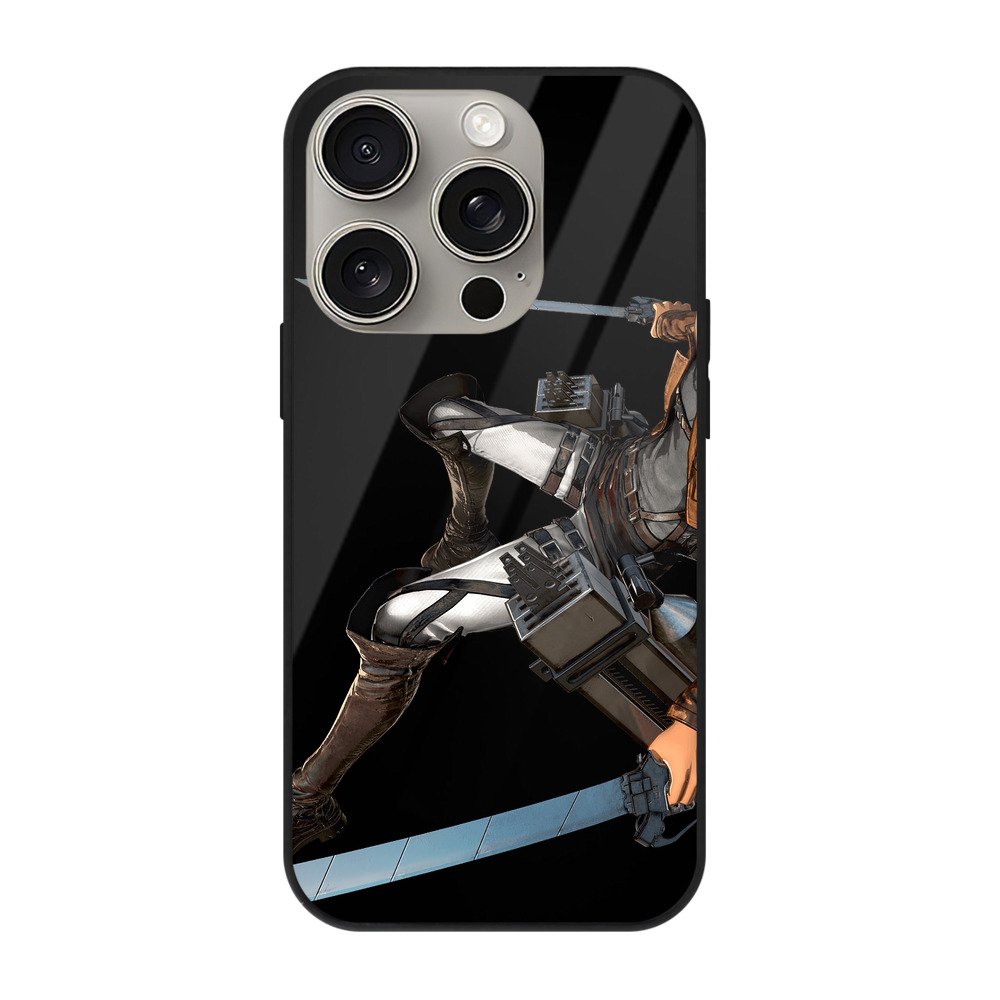 （画像用） 進撃の巨人 ベルトルト・フーバー Attack on Titan Bertholdt Hoover 【iPhone15Pro対応】スマホケース 耐衝撃＆黄変防止 背面ガラス