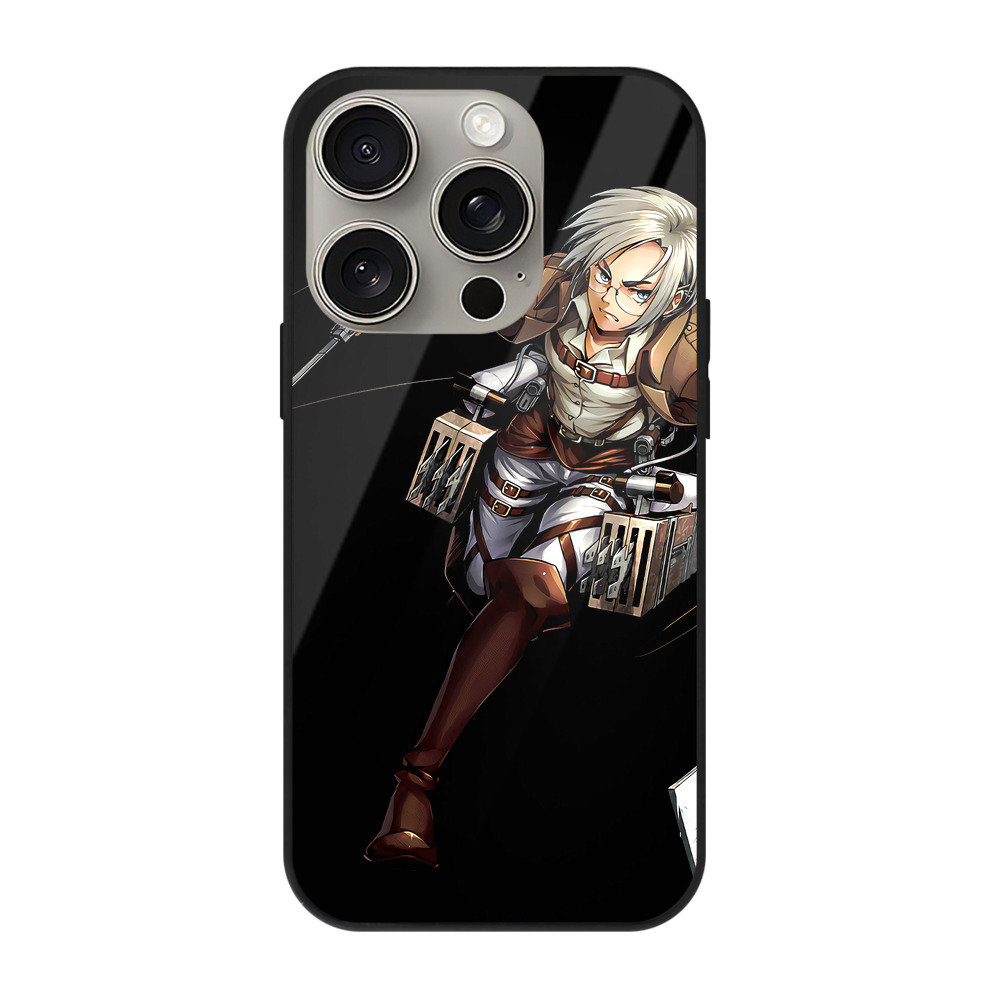 （画像用）  【iPhone15Pro対応】スマホケース 耐衝撃＆黄変防止 背面ガラス