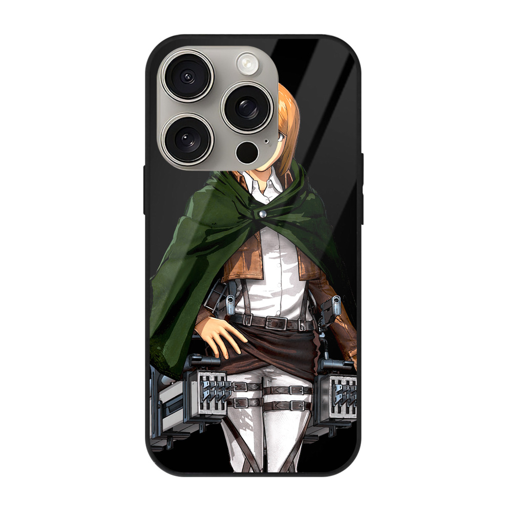 （画像用） 進撃の巨人 ペトラ·ラル Attack on Titan Petra Rall 【iPhone15Pro対応】スマホケース 耐衝撃＆黄変防止 背面ガラス
