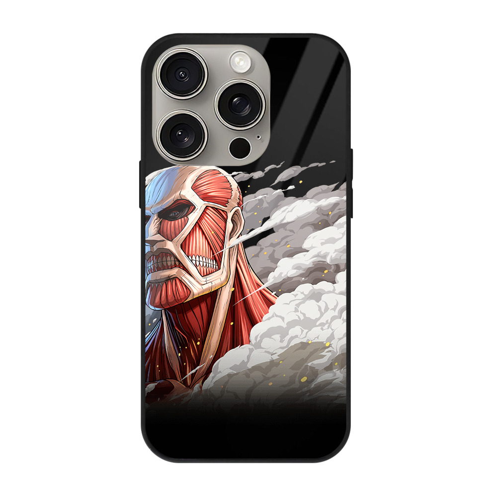 （画像用） 進撃の巨人 Attack on Titan 【iPhone15Pro対応】スマホケース 耐衝撃＆黄変防止 背面ガラス