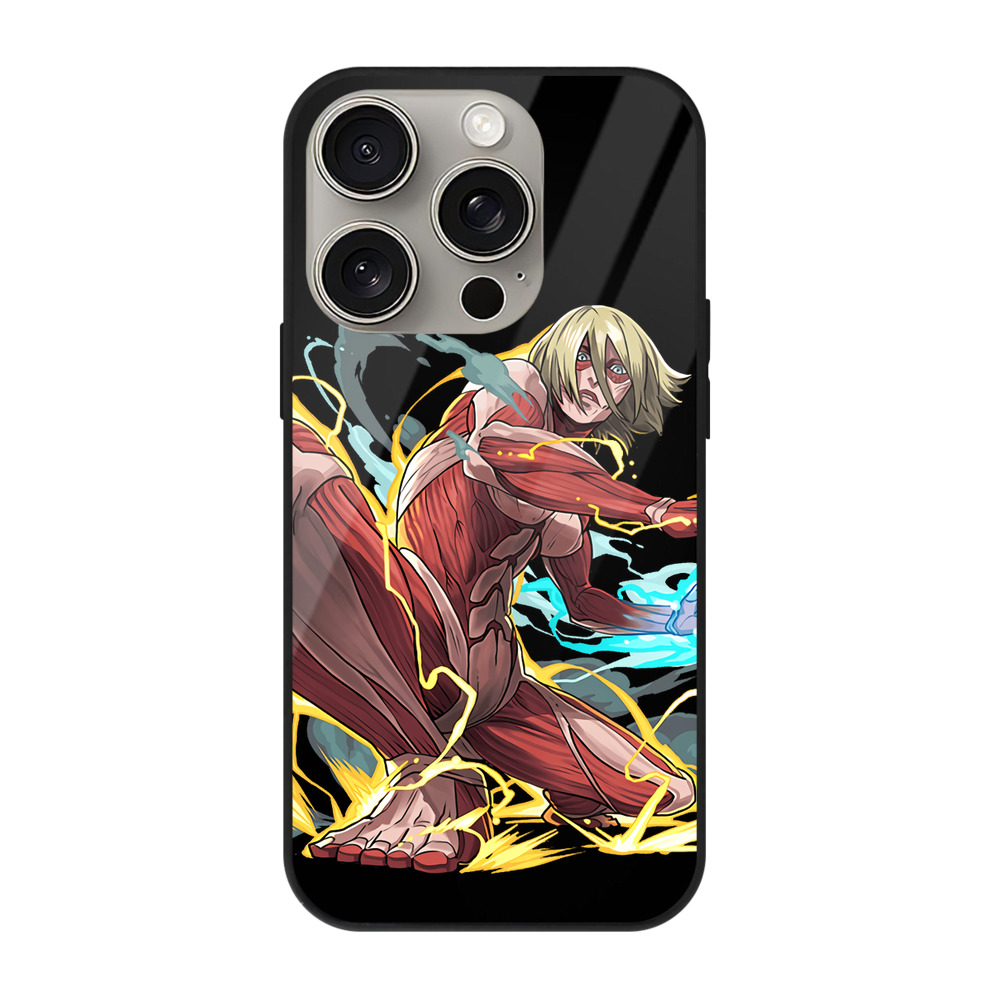 （画像用） 進撃の巨人 Attack on Titan 【iPhone15Pro対応】スマホケース 耐衝撃＆黄変防止 背面ガラス