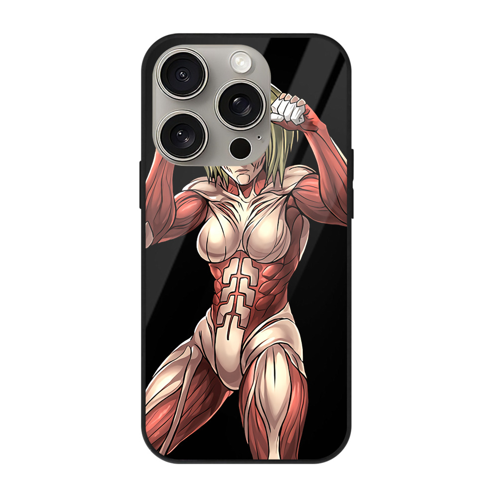 （画像用） 進撃の巨人 Attack on Titan 【iPhone15Pro対応】スマホケース 耐衝撃＆黄変防止 背面ガラス