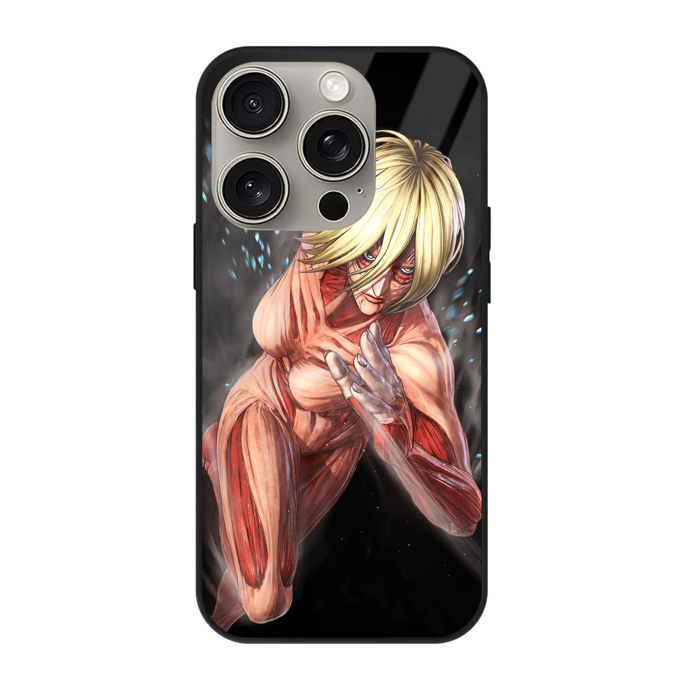 （画像用） 進撃の巨人 Attack on Titan 【iPhone15Pro対応】スマホケース 耐衝撃＆黄変防止 背面ガラス