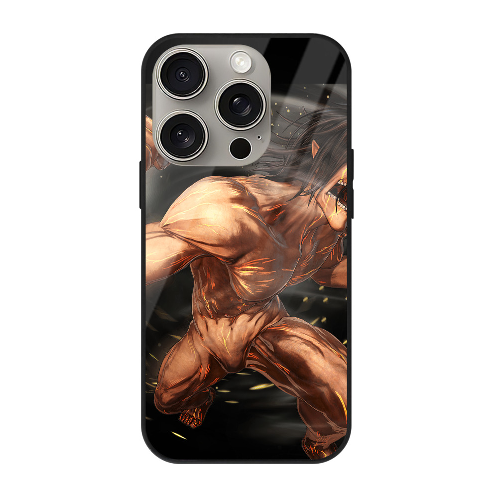 （画像用） 進撃の巨人 Attack on Titan 【iPhone15Pro対応】スマホケース 耐衝撃＆黄変防止 背面ガラス