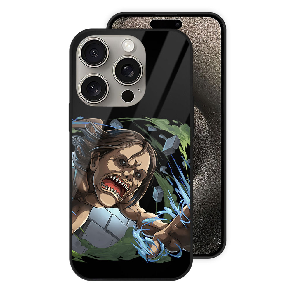 （画像用） 進撃の巨人 Attack on Titan 【iPhone15Pro対応】スマホケース 耐衝撃＆黄変防止 背面ガラス