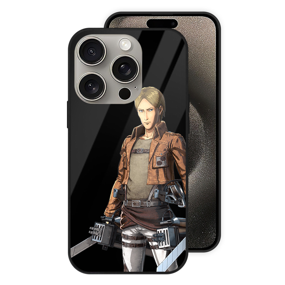 （画像用） 進撃の巨人 Attack on Titan 【iPhone15Pro対応】スマホケース 耐衝撃＆黄変防止 背面ガラス
