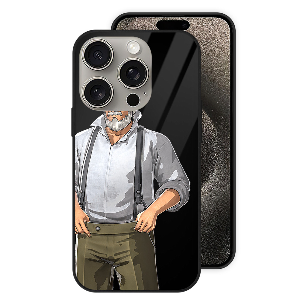 （画像用） 進撃の巨人 Attack on Titan 【iPhone15Pro対応】スマホケース 耐衝撃＆黄変防止 背面ガラス