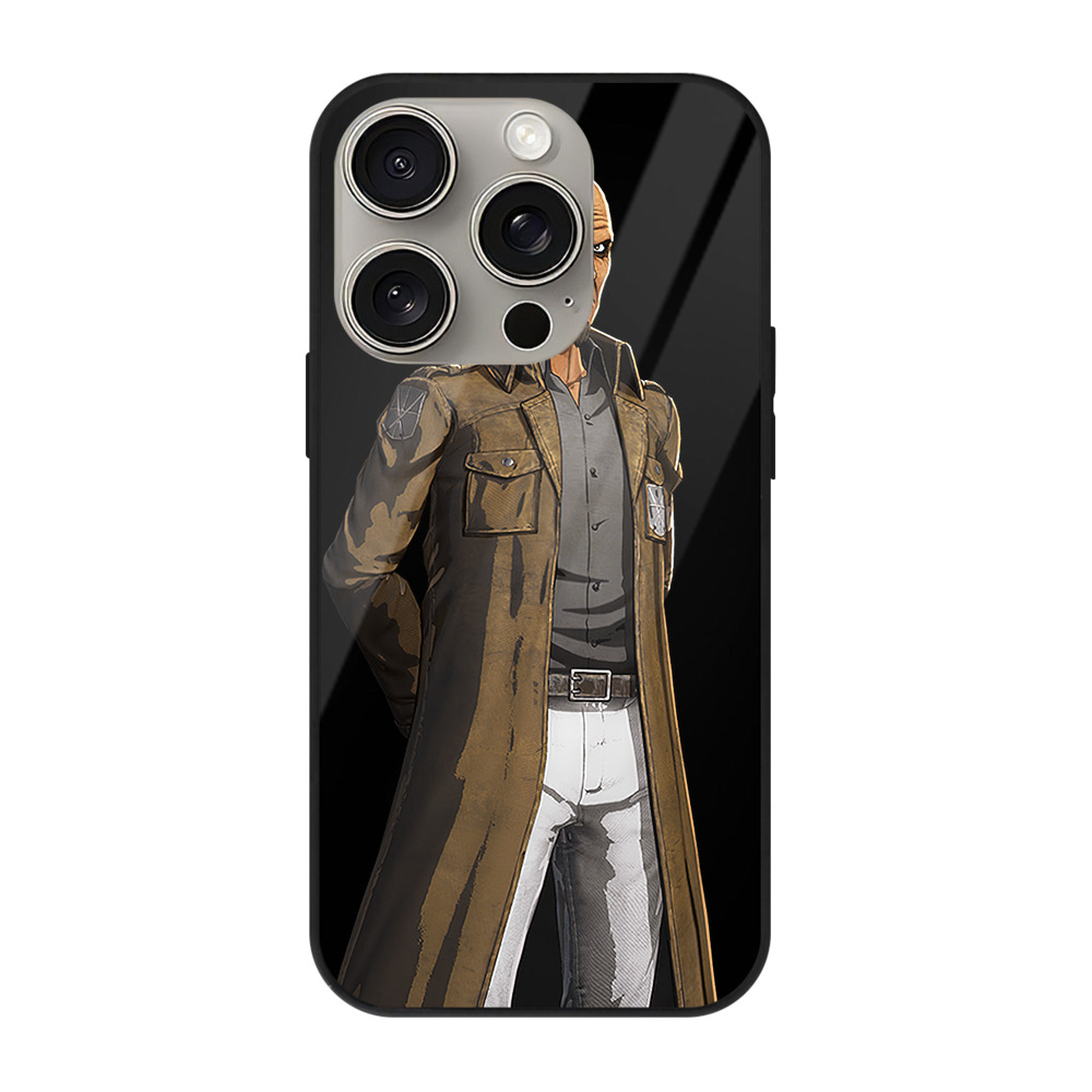 （画像用） 進撃の巨人 Attack on Titan 【iPhone15Pro対応】スマホケース 耐衝撃＆黄変防止 背面ガラス
