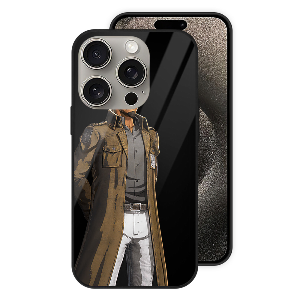 （画像用） 進撃の巨人 Attack on Titan 【iPhone15Pro対応】スマホケース 耐衝撃＆黄変防止 背面ガラス