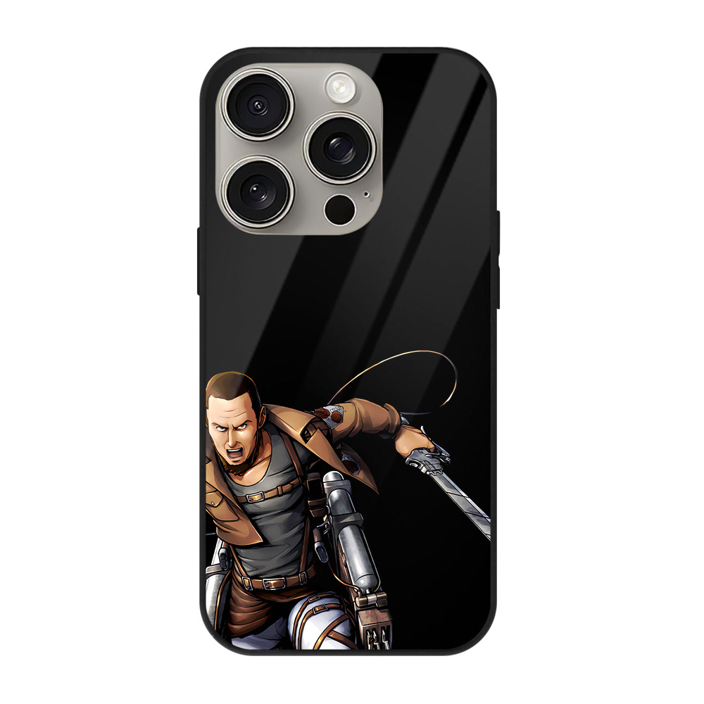（画像用） 進撃の巨人 Attack on Titan 【iPhone15Pro対応】スマホケース 耐衝撃＆黄変防止 背面ガラス