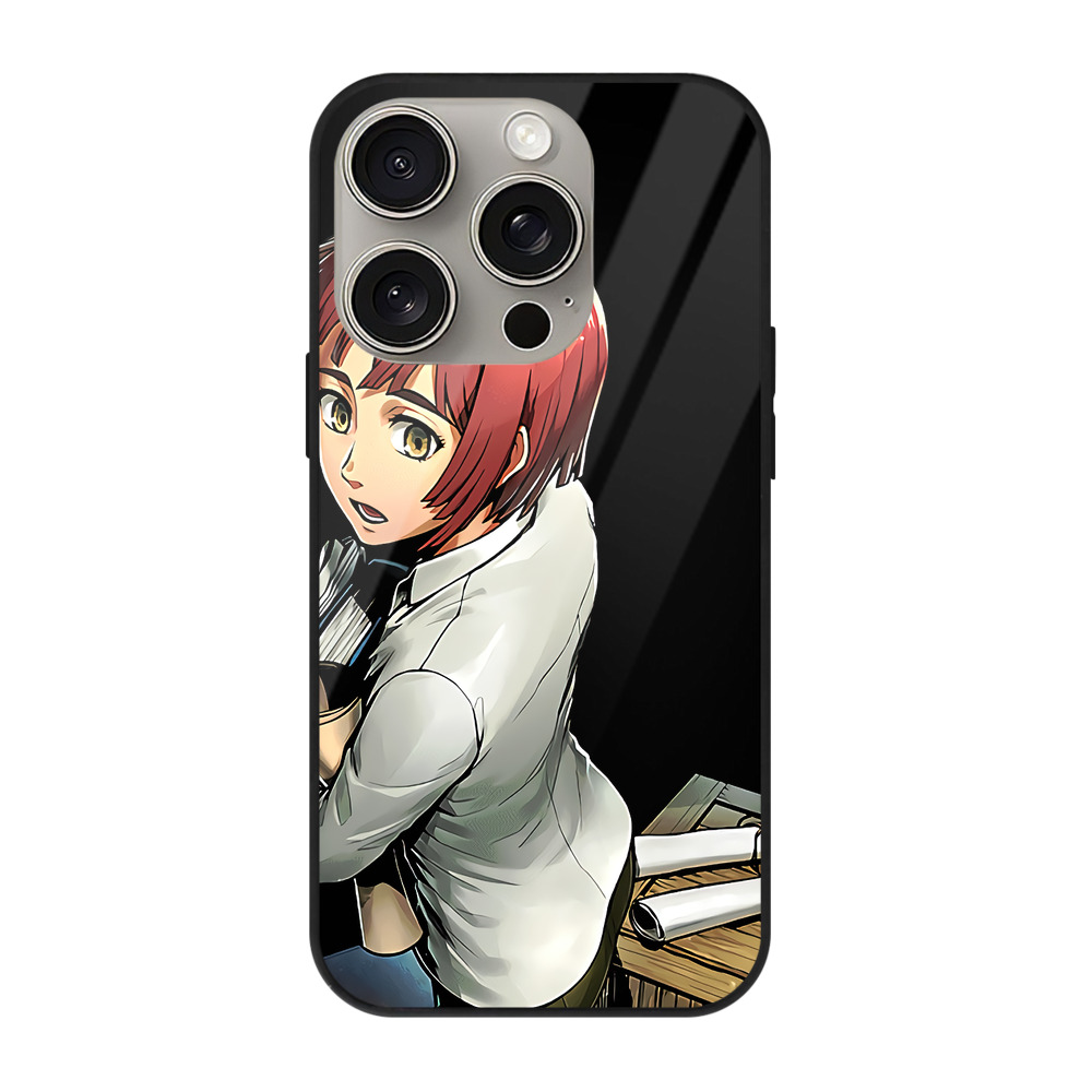 （画像用） 進撃の巨人 Attack on Titan 【iPhone15Pro対応】スマホケース 耐衝撃＆黄変防止 背面ガラス