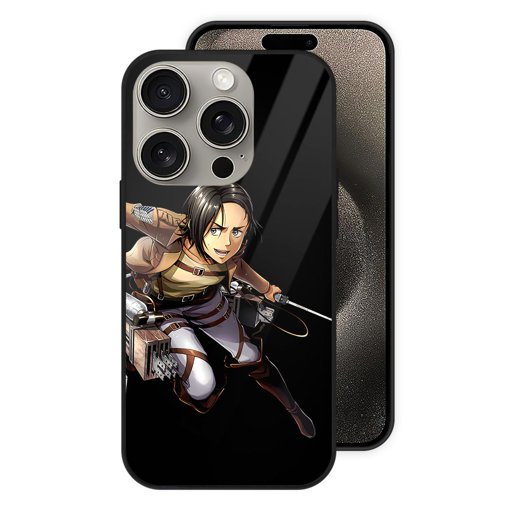 （画像用） 進撃の巨人 Attack on Titan 【iPhone15Pro対応】スマホケース 耐衝撃＆黄変防止 背面ガラス