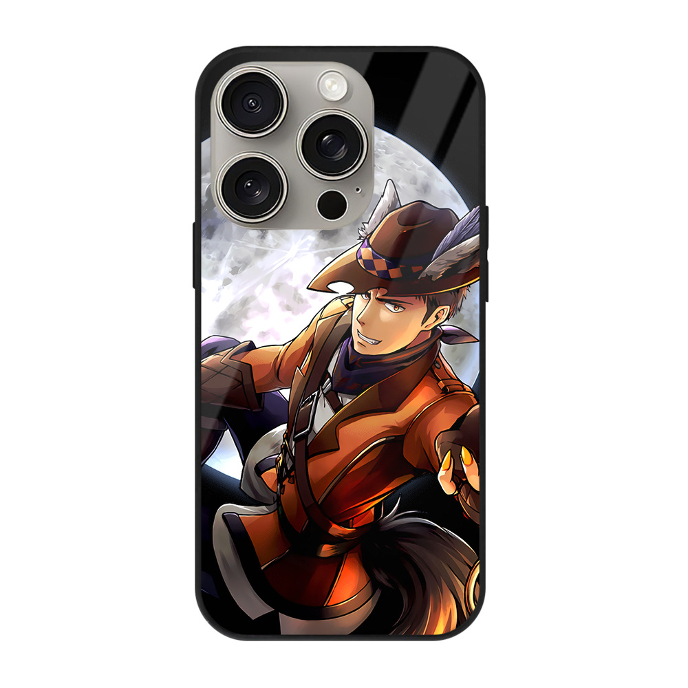 （画像用） 進撃の巨人 Attack on Titan 【iPhone15Pro対応】スマホケース 耐衝撃＆黄変防止 背面ガラス
