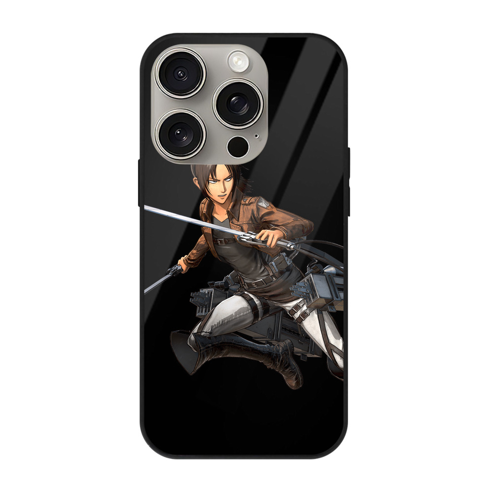 （画像用） 進撃の巨人 Attack on Titan 【iPhone15Pro対応】スマホケース 耐衝撃＆黄変防止 背面ガラス