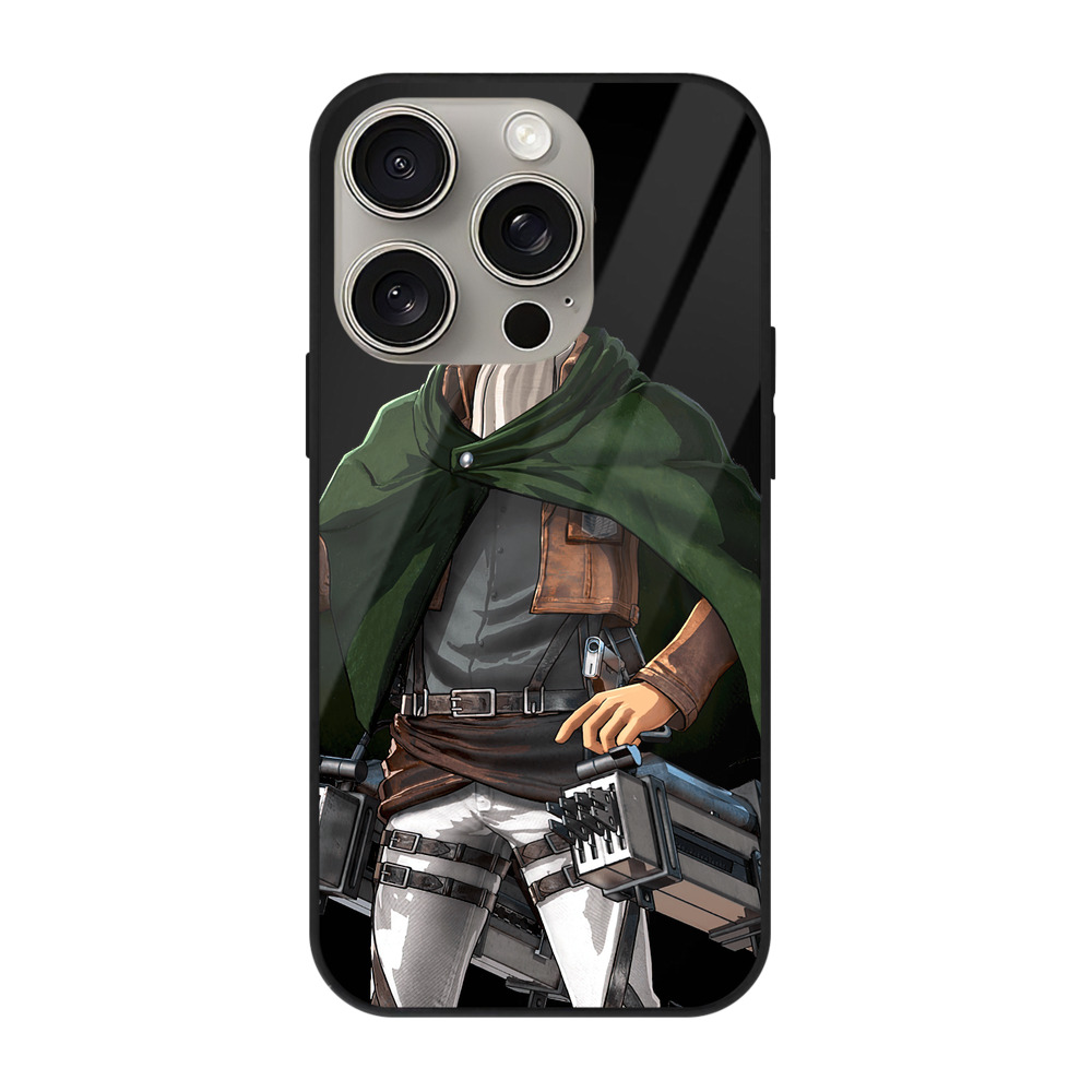 （画像用） 進撃の巨人 Attack on Titan 【iPhone15Pro対応】スマホケース 耐衝撃＆黄変防止 背面ガラス
