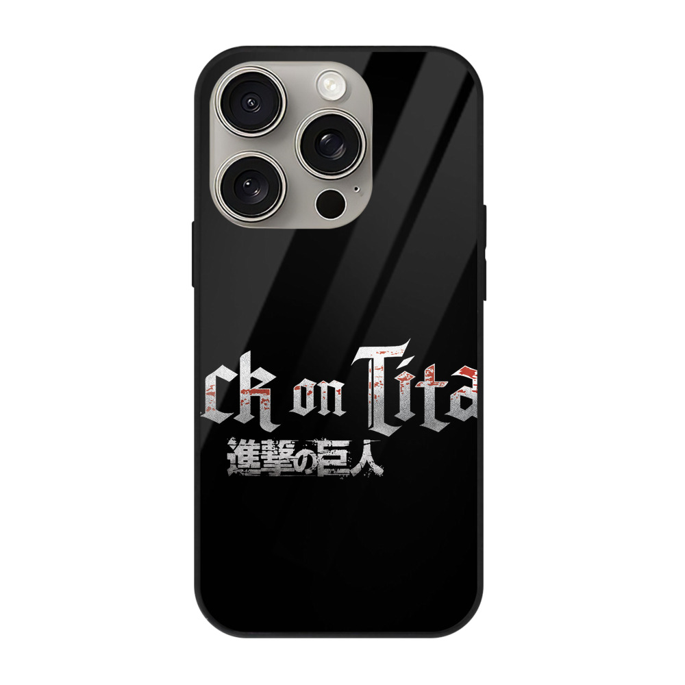 （画像用） 進撃の巨人 Attack on Titan 【iPhone15Pro対応】スマホケース 耐衝撃＆黄変防止 背面ガラス