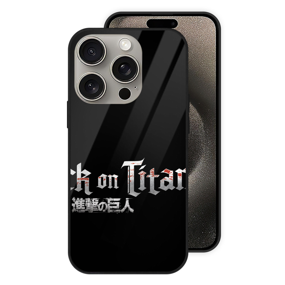 （画像用） 進撃の巨人 Attack on Titan 【iPhone15Pro対応】スマホケース 耐衝撃＆黄変防止 背面ガラス
