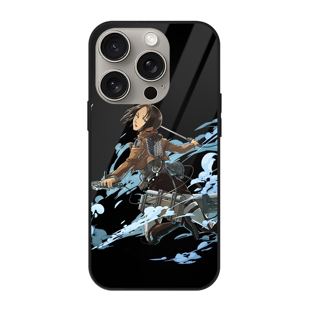 （画像用） 進撃の巨人 Attack on Titan 【iPhone15Pro対応】スマホケース 耐衝撃＆黄変防止 背面ガラス