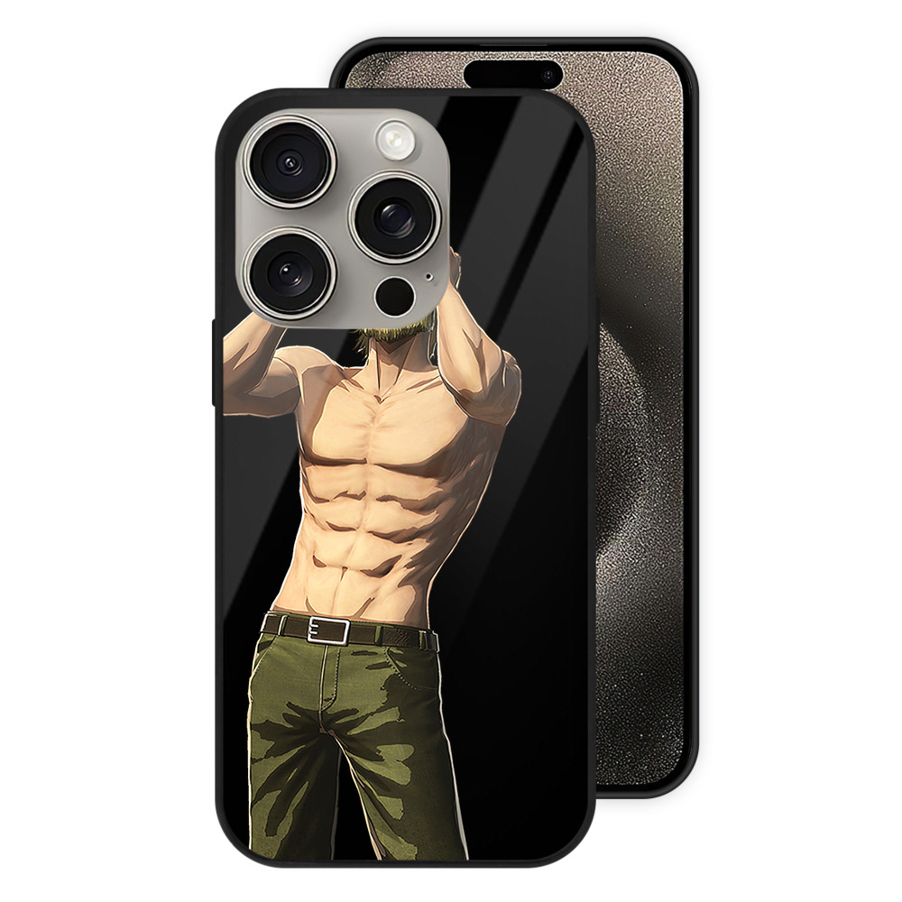 （画像用） 進撃の巨人 Attack on Titan 【iPhone15Pro対応】スマホケース 耐衝撃＆黄変防止 背面ガラス