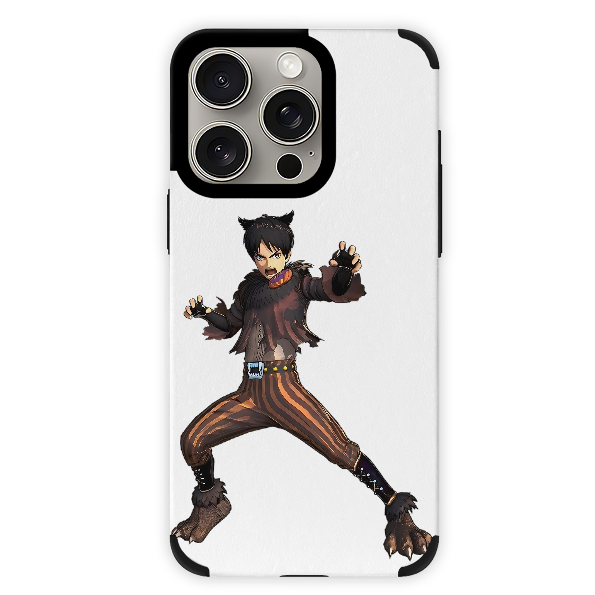 （画像用） 進撃の巨人 エレン･イェーガー Attack on Titan Eren Jäger 【iPhone15ProMax対応】 PUレザー スマホケース 耐衝撃＆黄変防止