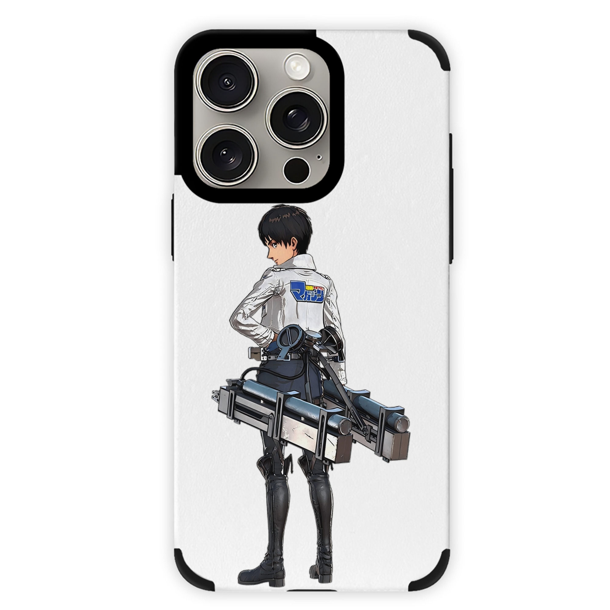 （画像用） 進撃の巨人 エレン･イェーガー Attack on Titan Eren Jäger 【iPhone15ProMax対応】 PUレザー スマホケース 耐衝撃＆黄変防止