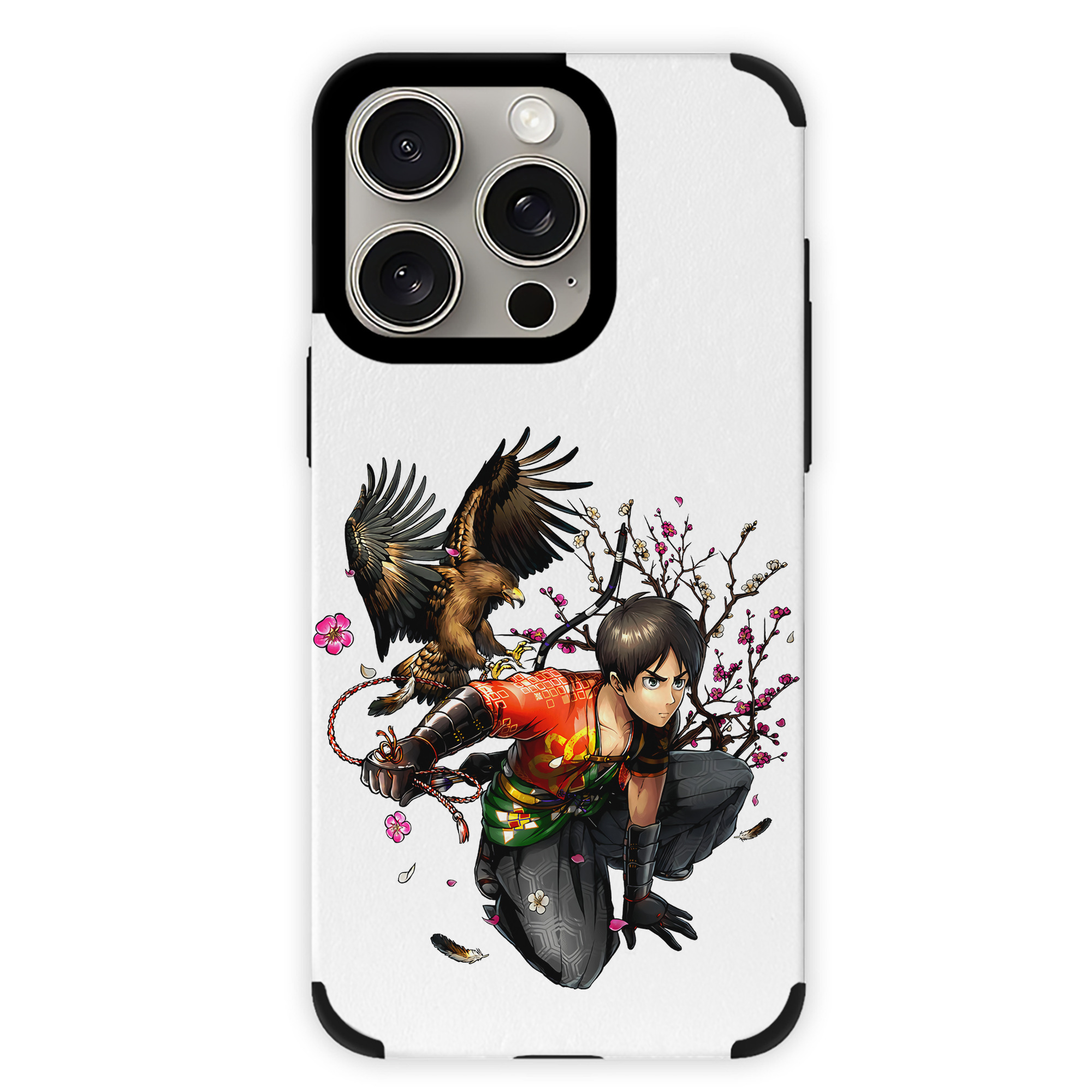（画像用） 進撃の巨人 エレン･イェーガー Attack on Titan Eren Jäger 【iPhone15ProMax対応】 PUレザー スマホケース 耐衝撃＆黄変防止