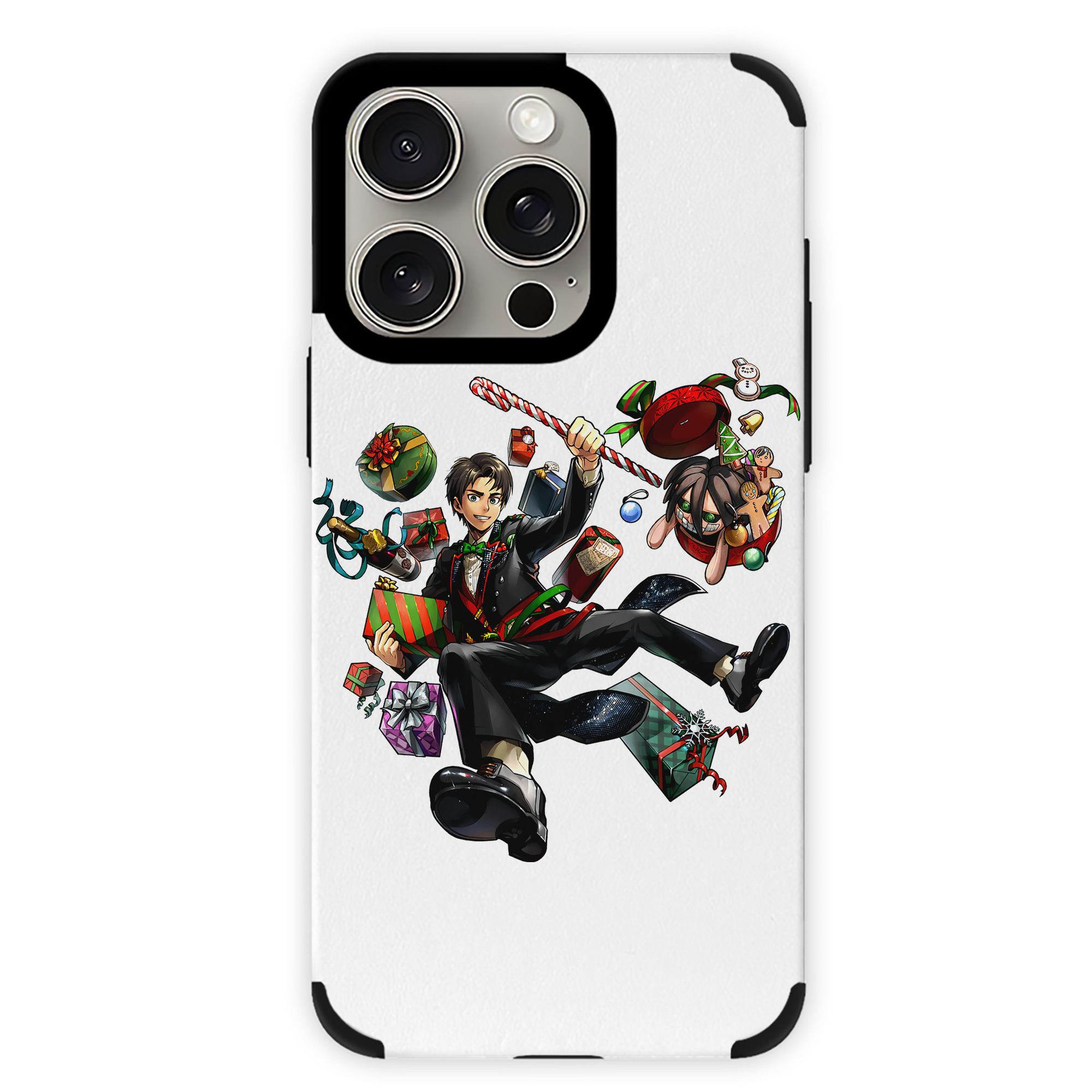 （画像用） 進撃の巨人 エレン･イェーガー Attack on Titan Eren Jäger 【iPhone15ProMax対応】 PUレザー スマホケース 耐衝撃＆黄変防止