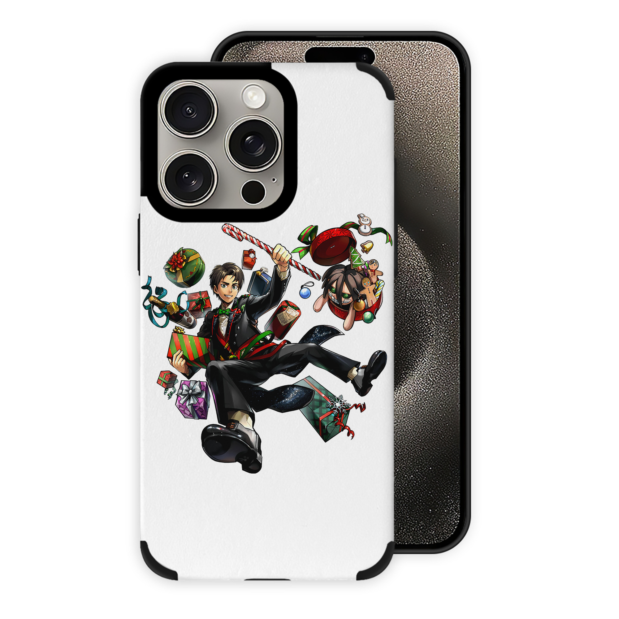 （画像用） 進撃の巨人 エレン･イェーガー Attack on Titan Eren Jäger 【iPhone15ProMax対応】 PUレザー スマホケース 耐衝撃＆黄変防止