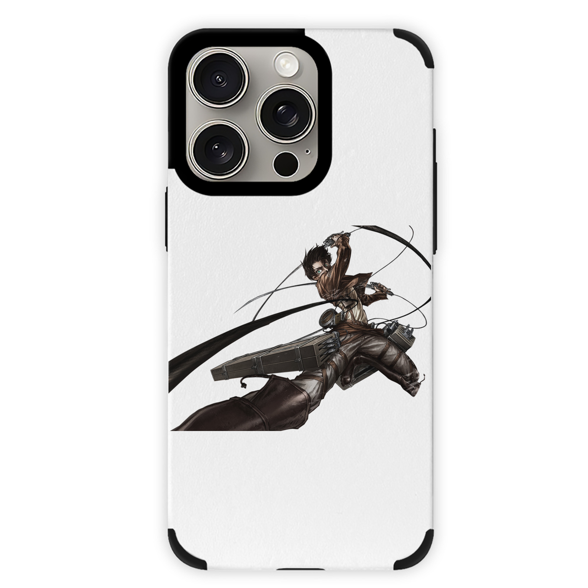 （画像用） 進撃の巨人 エレン･イェーガー Attack on Titan Eren Jäger 【iPhone15ProMax対応】 PUレザー スマホケース 耐衝撃＆黄変防止