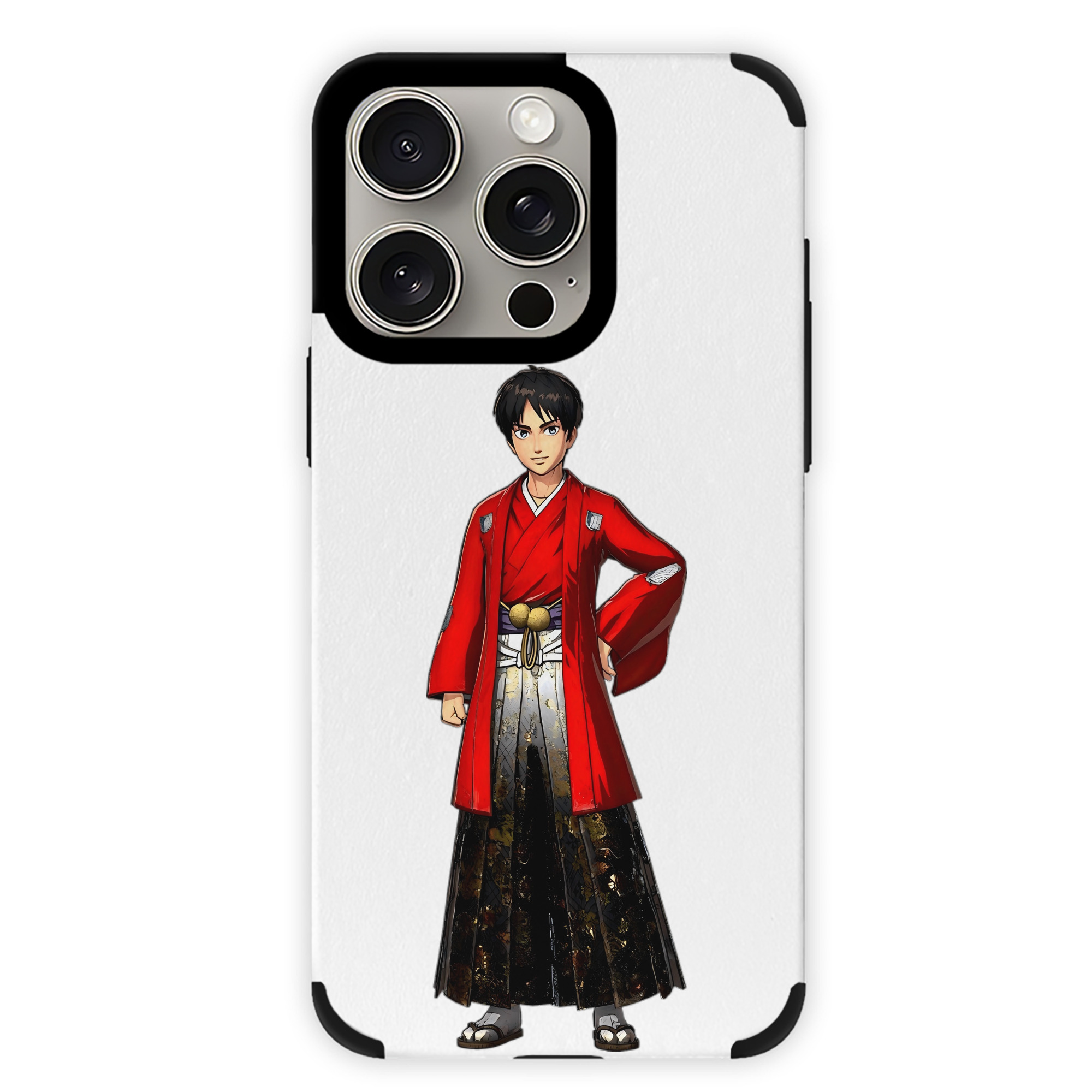 （画像用） 進撃の巨人 エレン･イェーガー Attack on Titan Eren Jäger 【iPhone15ProMax対応】 PUレザー スマホケース 耐衝撃＆黄変防止