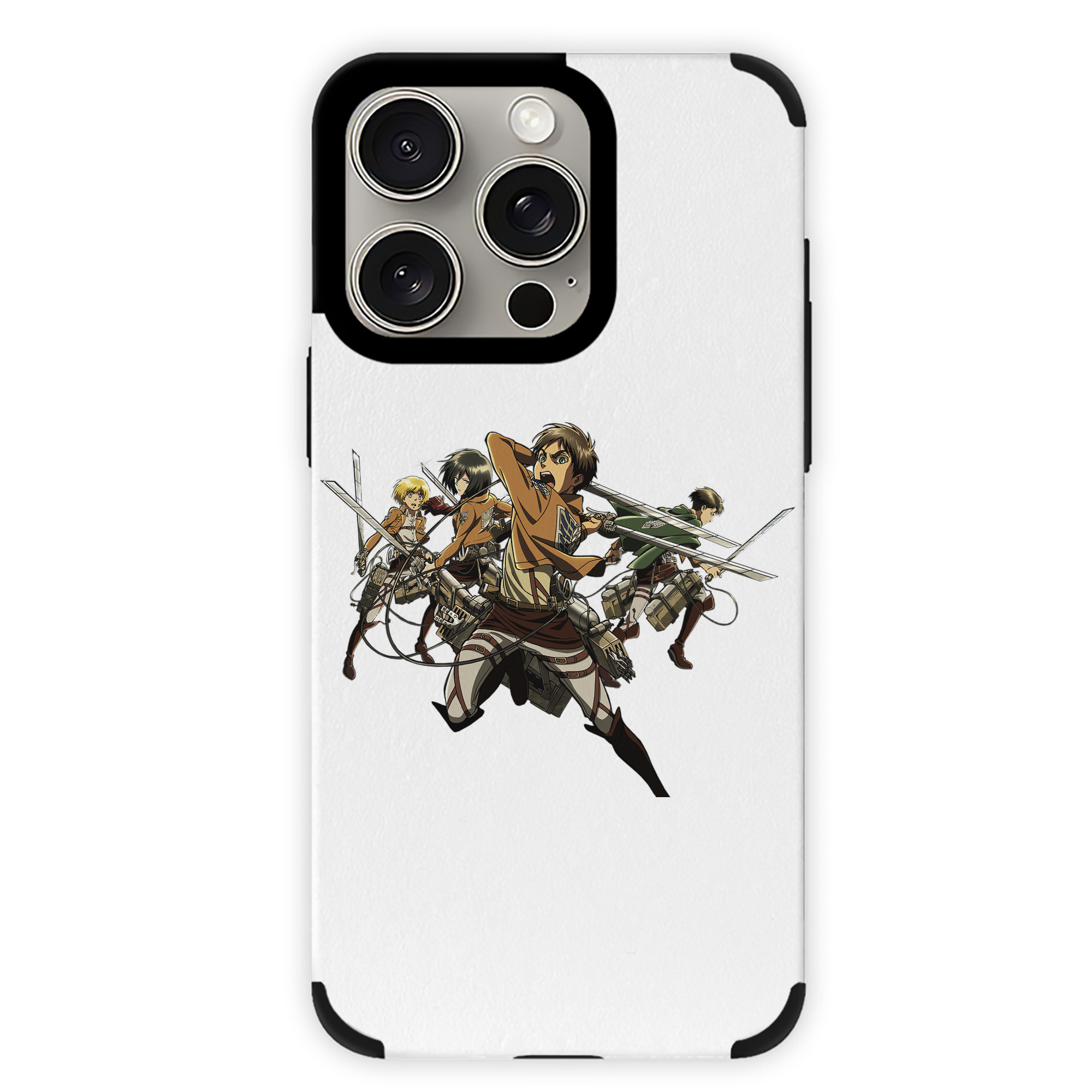 （画像用） 進撃の巨人 エレン･イェーガー Attack on Titan Eren Jäger 【iPhone15ProMax対応】 PUレザー スマホケース 耐衝撃＆黄変防止