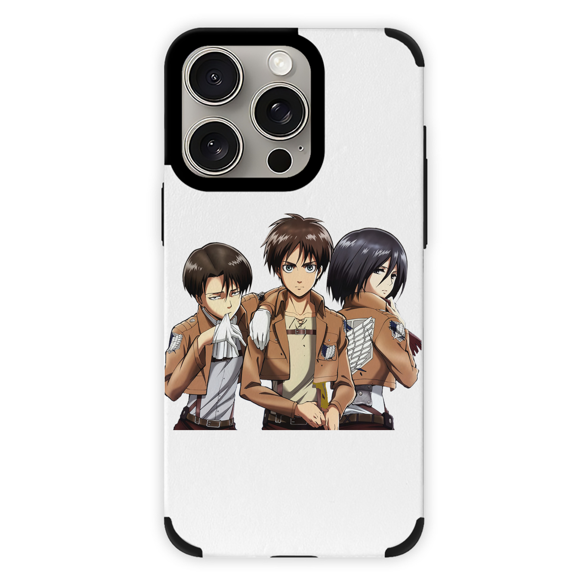 （画像用） 進撃の巨人 エレン･イェーガー Attack on Titan Eren Jäger 【iPhone15ProMax対応】 PUレザー スマホケース 耐衝撃＆黄変防止