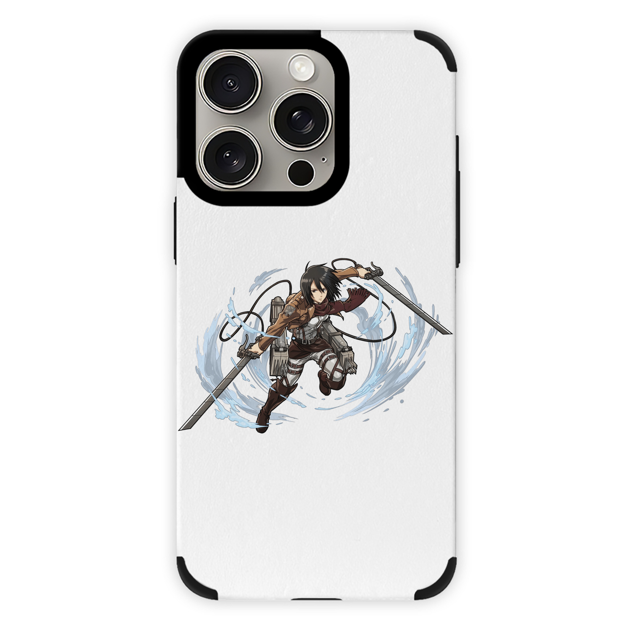 （画像用） 進撃の巨人 ミカサ·アッカーマン Attack on Titan Mikasa Ackerman 【iPhone15ProMax対応】 PUレザー スマホケース 耐衝撃＆黄変防止
