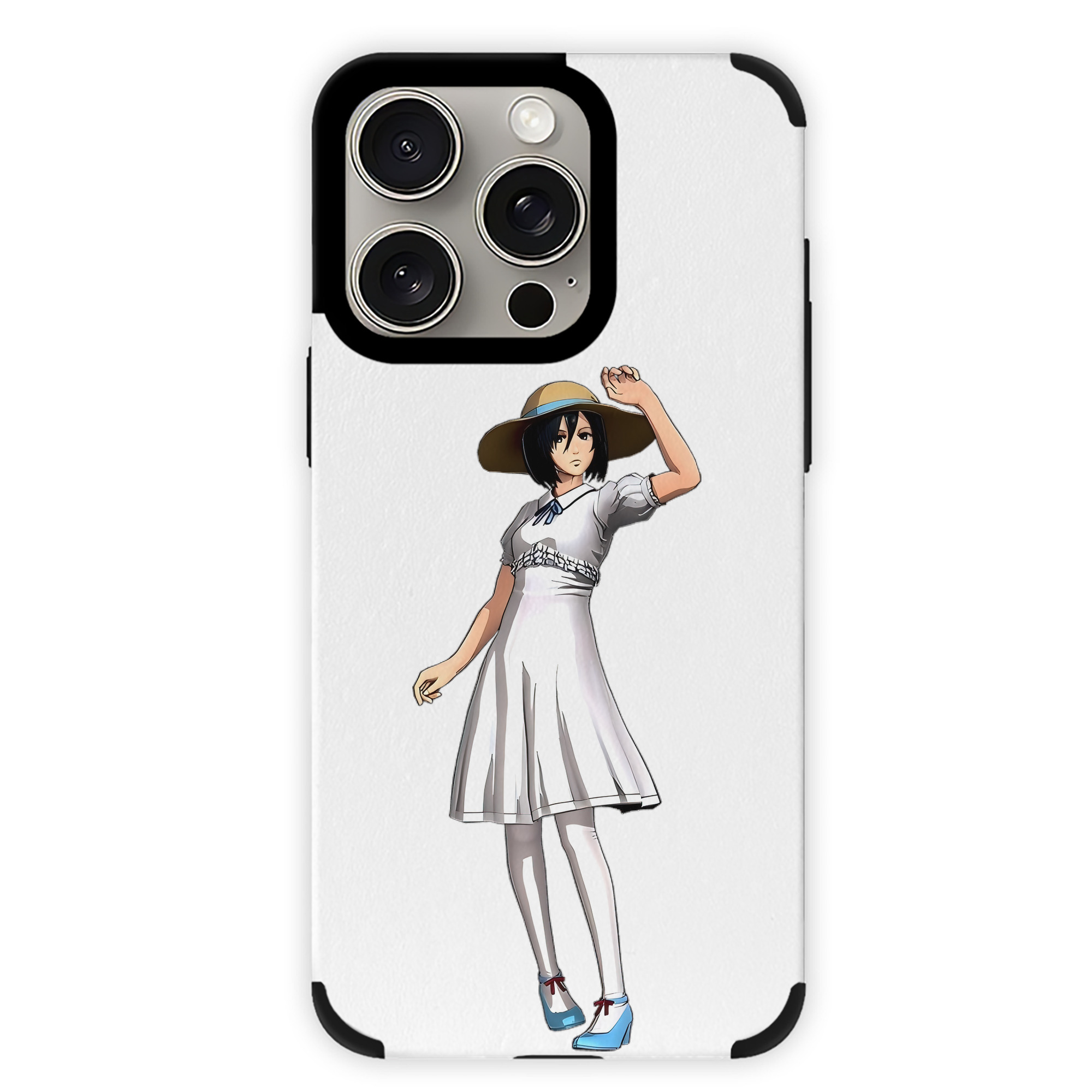 （画像用） 進撃の巨人 ミカサ·アッカーマン Attack on Titan Mikasa Ackerman 【iPhone15ProMax対応】 PUレザー スマホケース 耐衝撃＆黄変防止