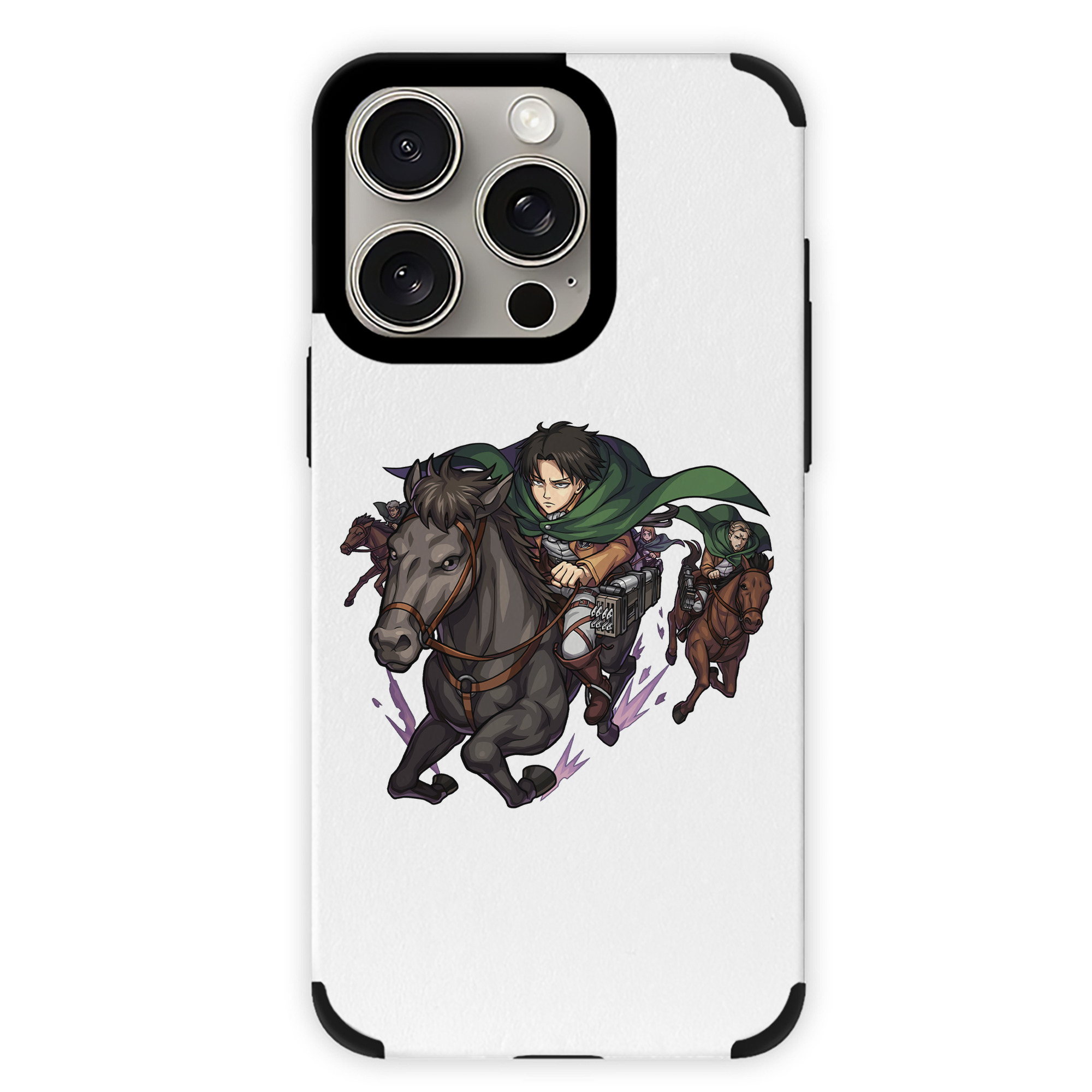 （画像用） 進撃の巨人 リヴァイ·アッカーマン Attack on Titan Levi Ackerman 【iPhone15ProMax対応】 PUレザー スマホケース 耐衝撃＆黄変防止