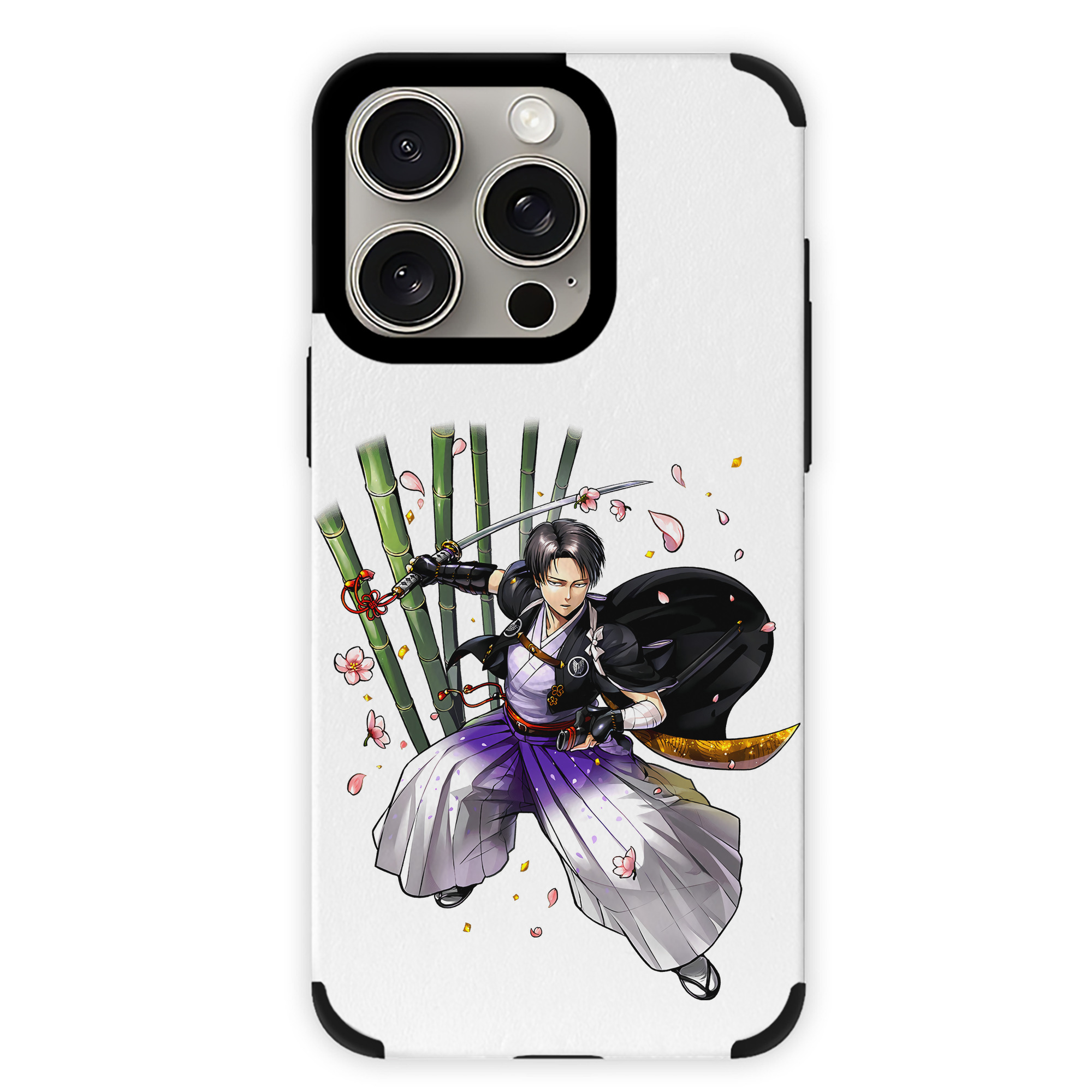 （画像用） 進撃の巨人 リヴァイ·アッカーマン Attack on Titan Levi Ackerman 【iPhone15ProMax対応】 PUレザー スマホケース 耐衝撃＆黄変防止